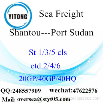 Sán đầu cảng biển vận chuyển hàng hóa vận chuyển đến Port Sudan